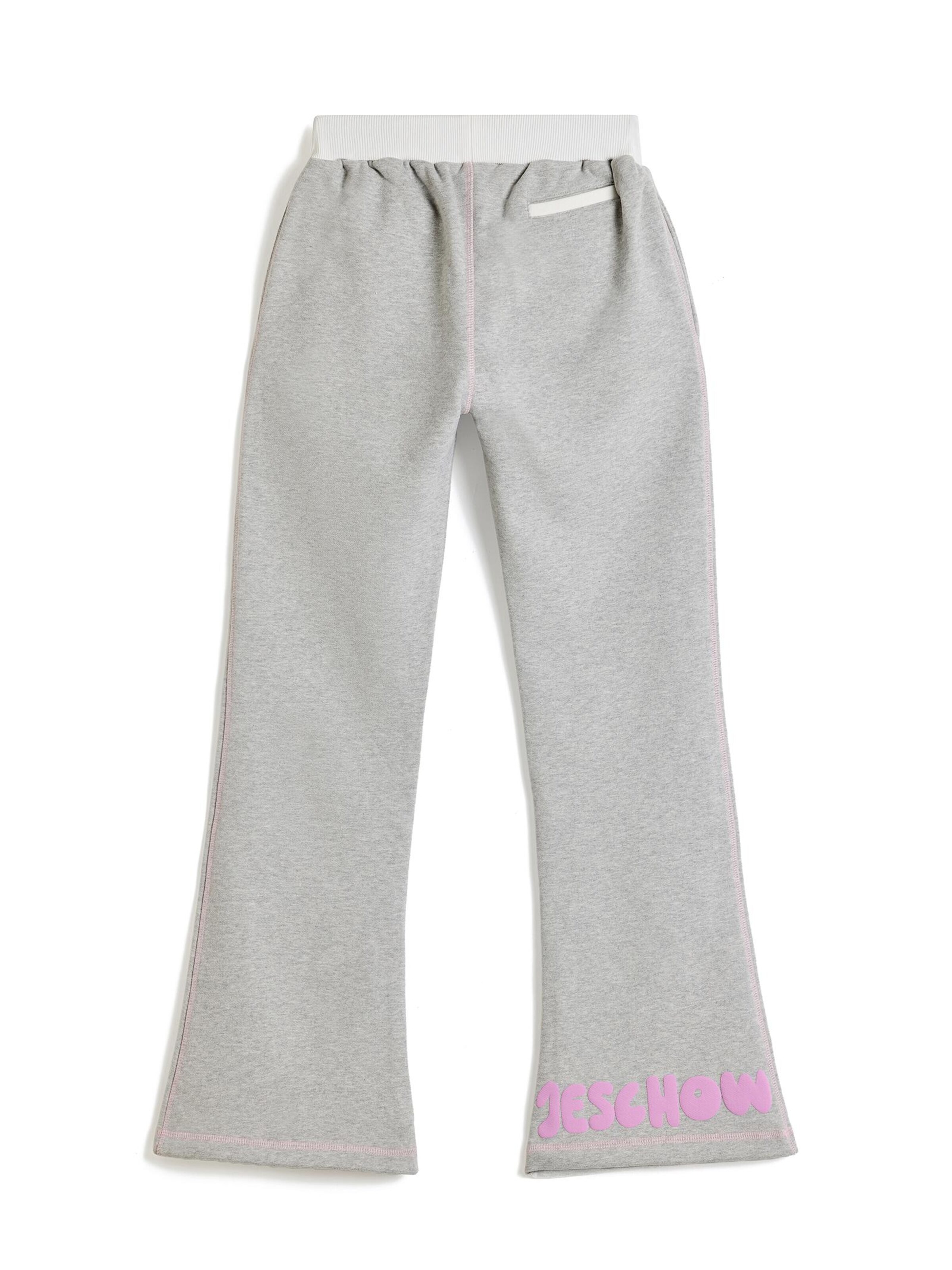 Sl Jeschow Flared Trousers 'SL JESCHOW Grey Jogger' in Grey