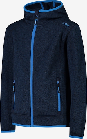 CMP Functionele fleece jas 'Fix Hood' in Blauw