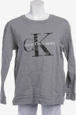 Calvin Klein Sweatshirt / Sweatjacke M in Grau: predná strana