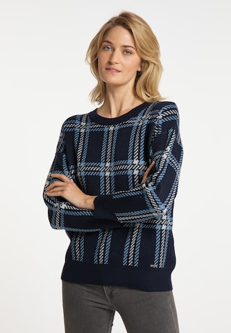 usha BLUE LABEL Sweater in Blue: front