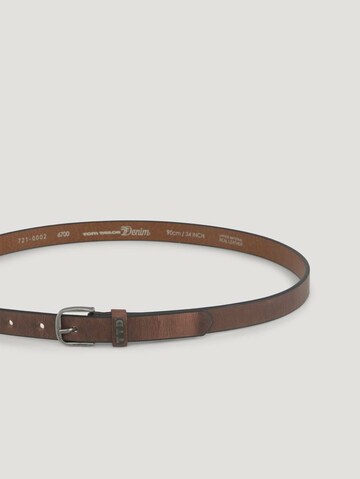 TOM TAILOR Belt 'Julia' in Brown