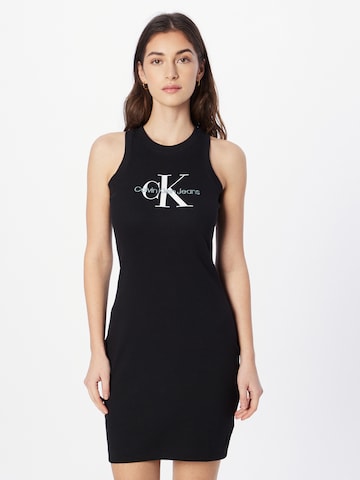 Calvin Klein Jeans - Vestido en negro: frente