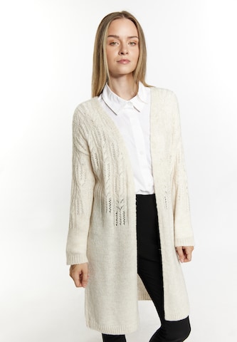 DreiMaster Klassik Knit cardigan in Beige: front