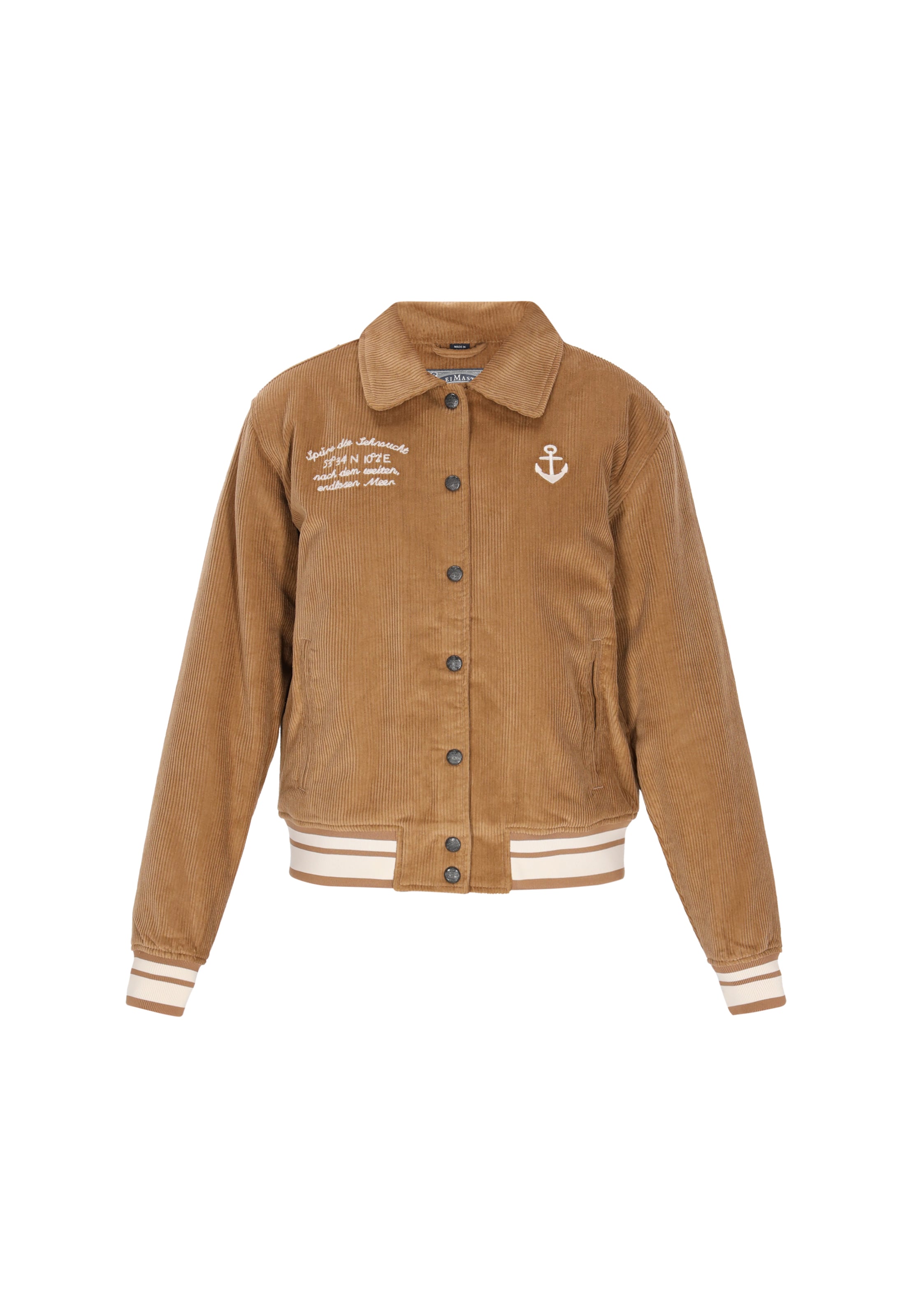 DreiMaster Vintage Between-season jacket in Brown: front