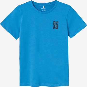 NAME IT T-shirt 'Herra' i blå: framsida