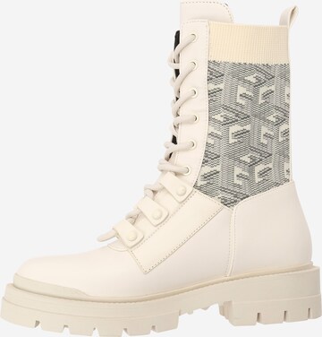 Bottines à lacets 'Odalis' GUESS en beige