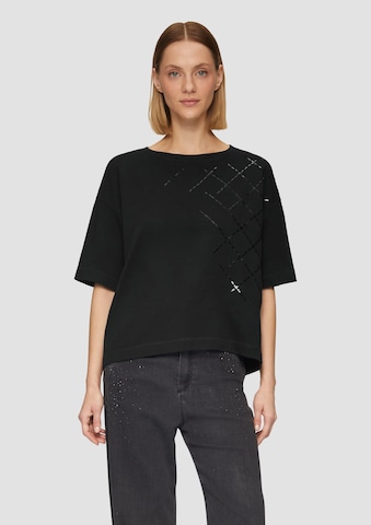 s.Oliver BLACK LABEL Shirt in Zwart: voorkant
