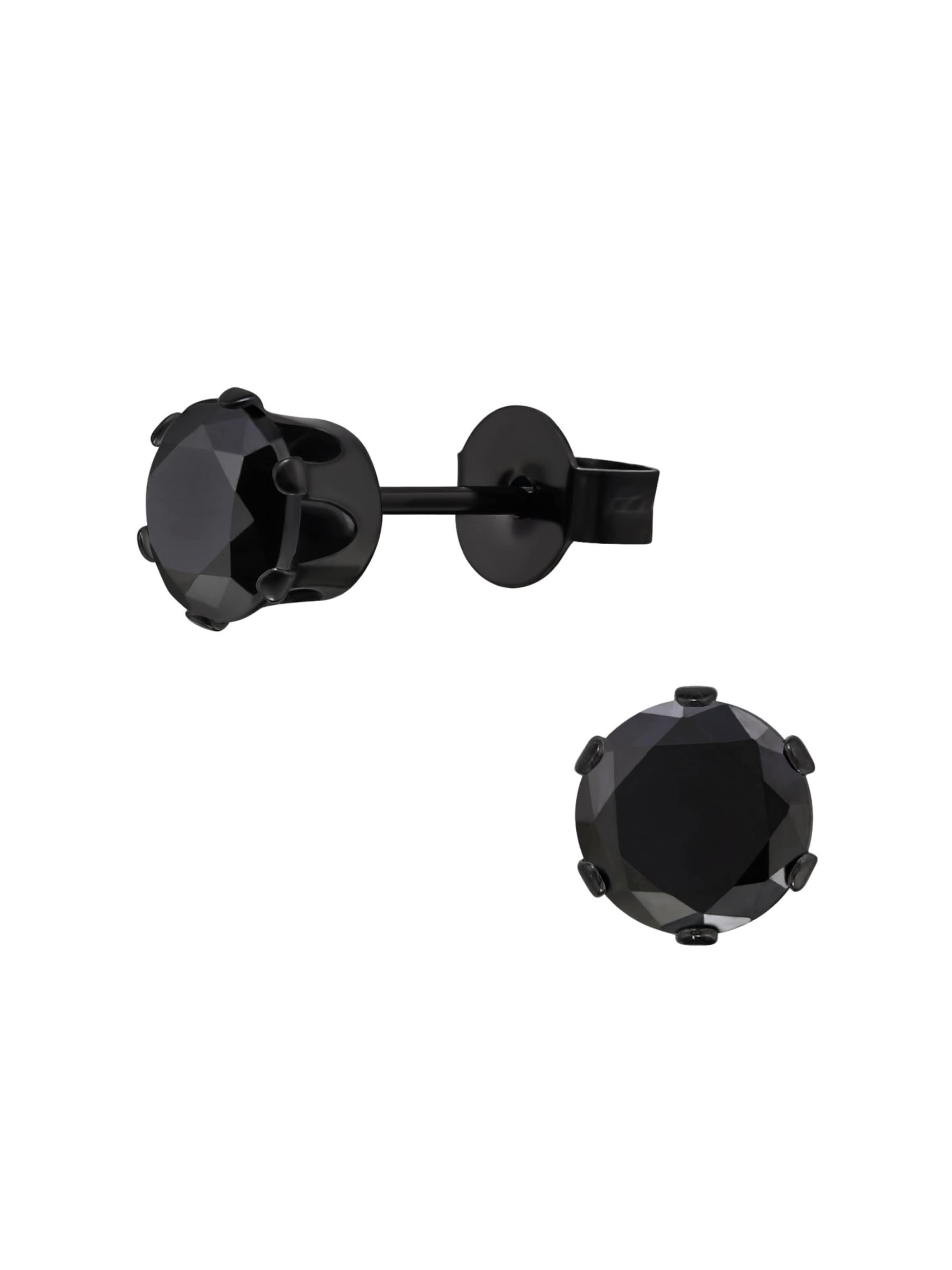Maxte Earrings in Black: front
