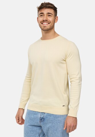 INDICODE JEANS Sweater 'Gamal' in Yellow
