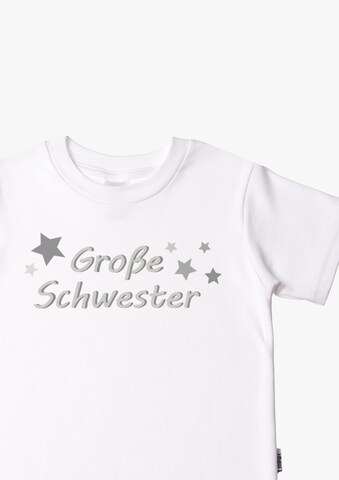 LILIPUT T-Shirt mit coolem 'Große Schwester'-Print in Weiß