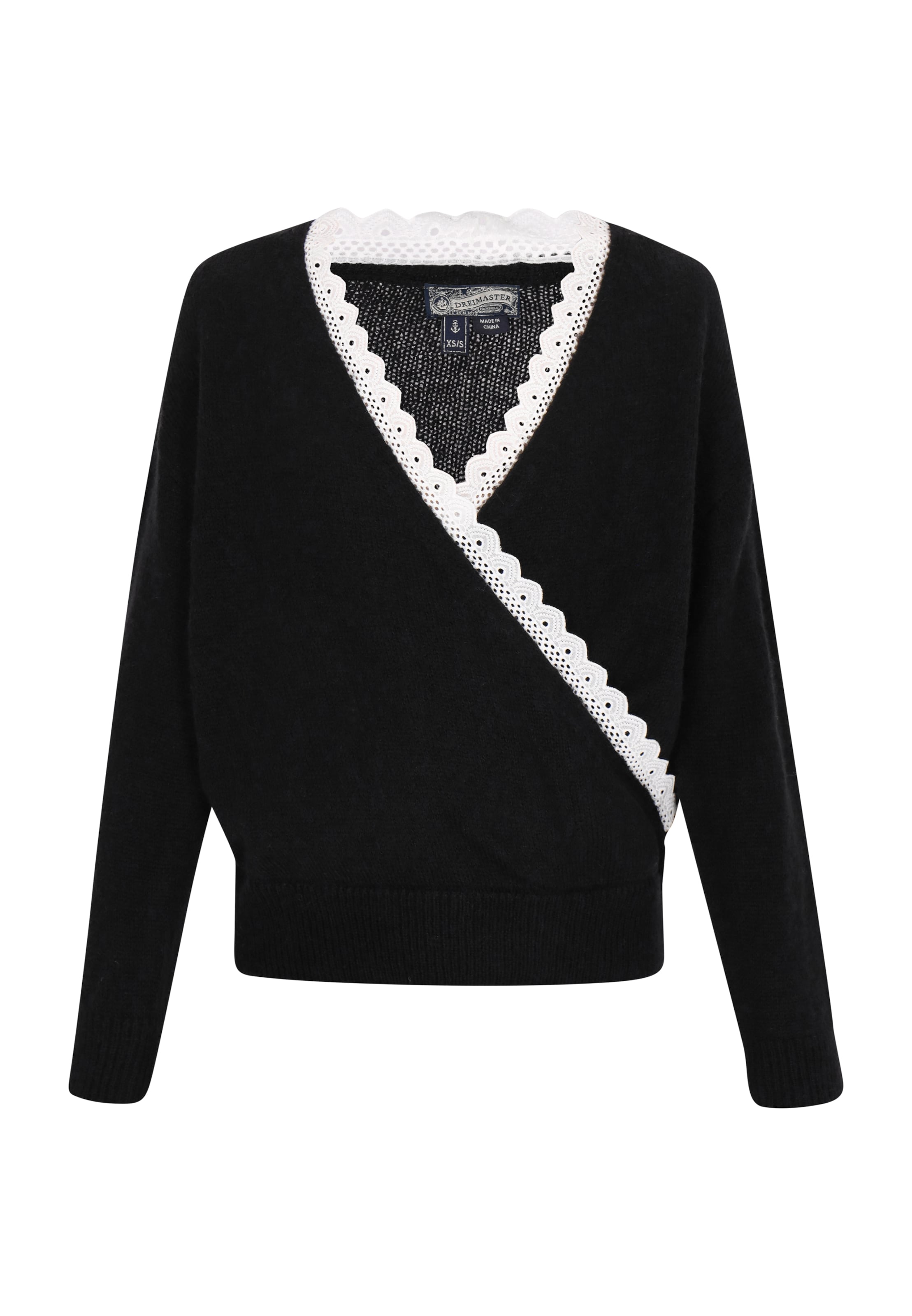 DreiMaster Vintage Sweter w kolorze czarny: przód