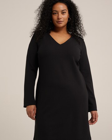 WE Fashion Kleid in Schwarz: Vorderseite