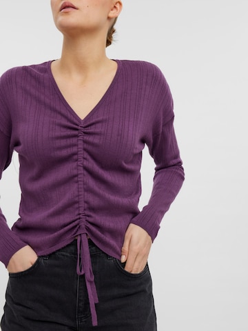 VERO MODA Sweater 'Thit' in Purple