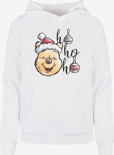 ABSOLUTE CULT Sweatshirt 'Winnie The Pooh - Ho Ho Ho Baubles' in Light orange / Light red / Black / White, Item view