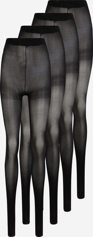 Urban Classics Fine Tights in Black: front