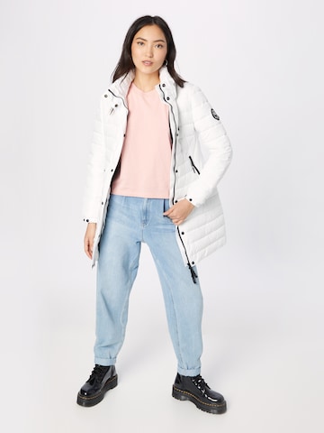 Manteau d’hiver Superdry en blanc