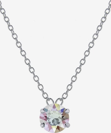 EXCLUSIVE EDITION Łańcuszek 'Solitaire adorned with Swarovski crystals' w kolorze szary: przód