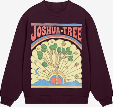 Sweat-shirt 'US National Parks Joshua Tree' F4NT4STIC en violet : devant