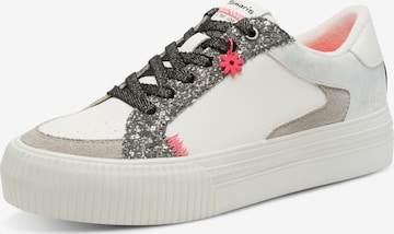 Tamaris Låg sneaker i vit: framsida