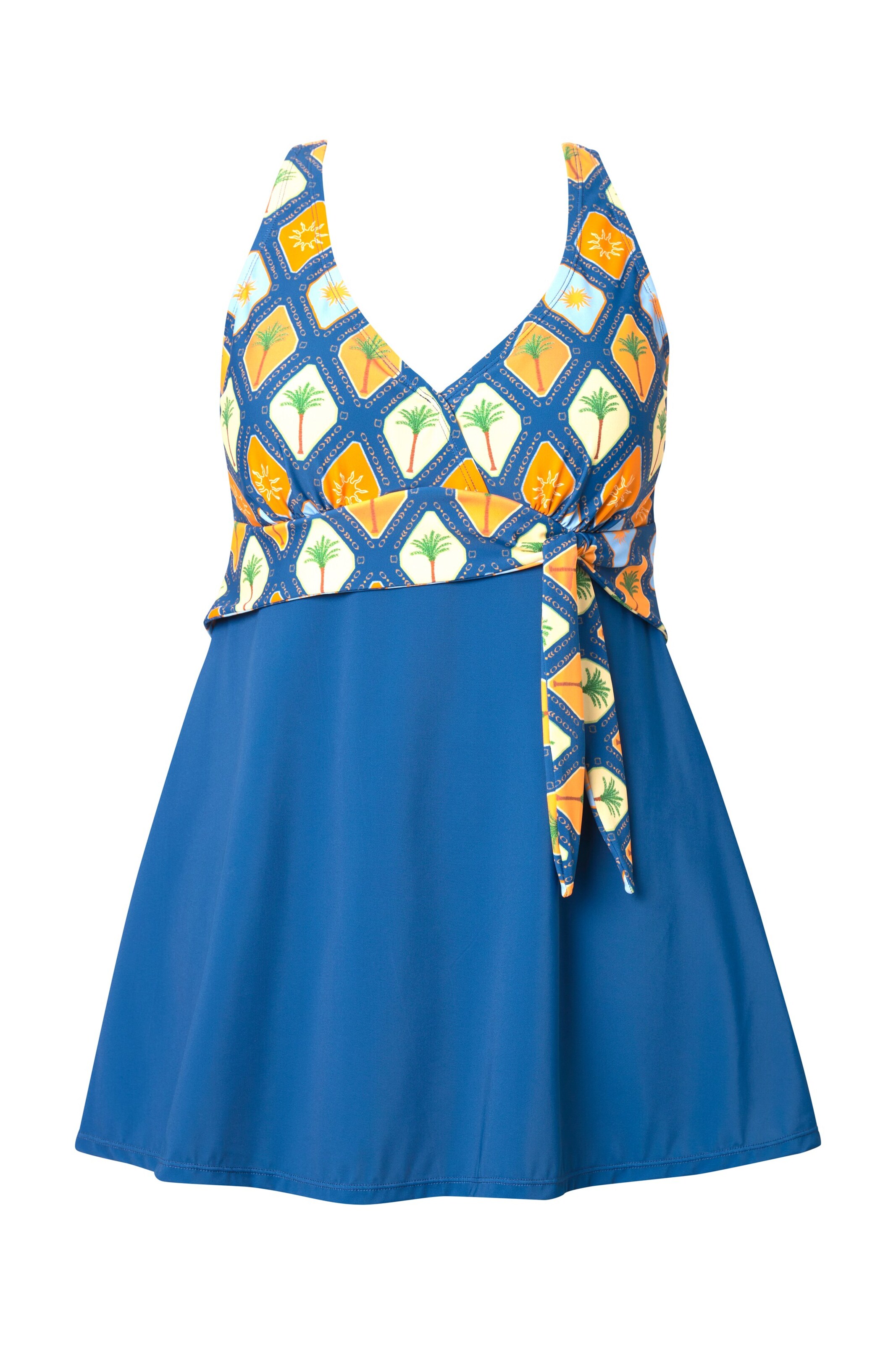 Triangle Maillot de bain Ulla Popken en bleu : devant