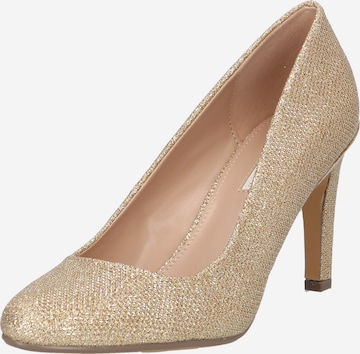 Dorothy Perkins - Zapatos con plataforma en oro: frente