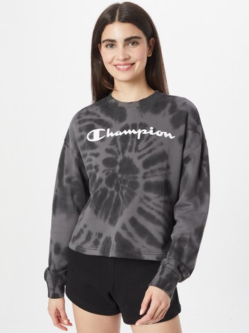 Bluză de molton de la Champion Authentic Athletic Apparel pe negru: față