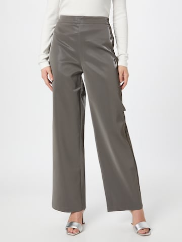 NA-KD Wide leg Pants in Grey: front