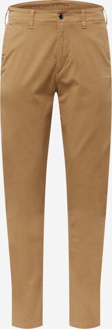 Pantalon chino American Eagle en marron : devant