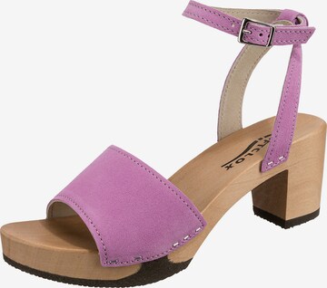 SOFTCLOX Strap Sandals 'Resa' in Purple: front