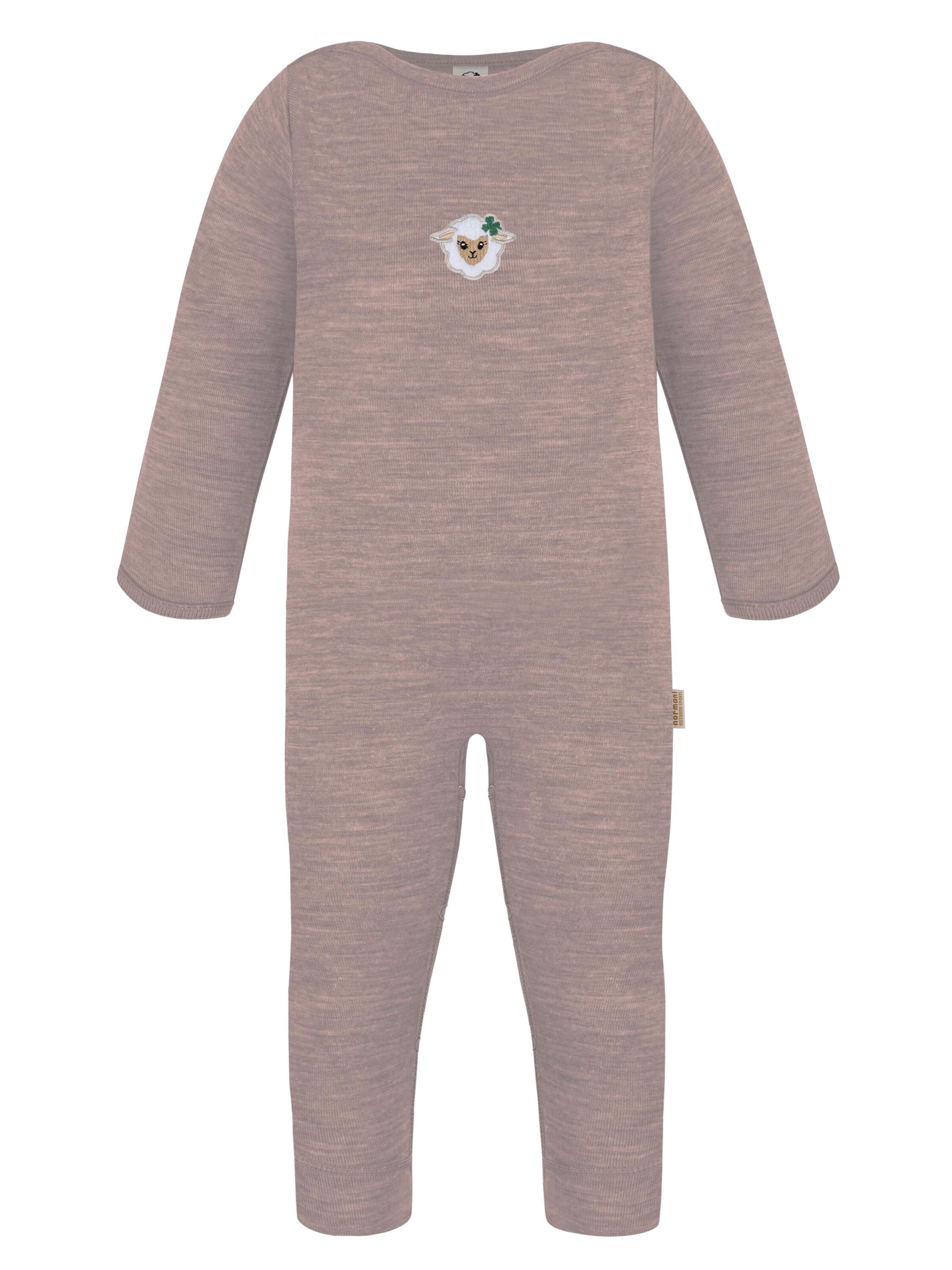 normani Strampler in Pink: Vorderseite