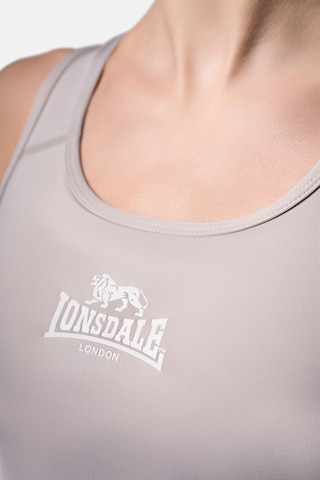 LONSDALE Bustier Sport-BH 'WARDOUR' in Grau