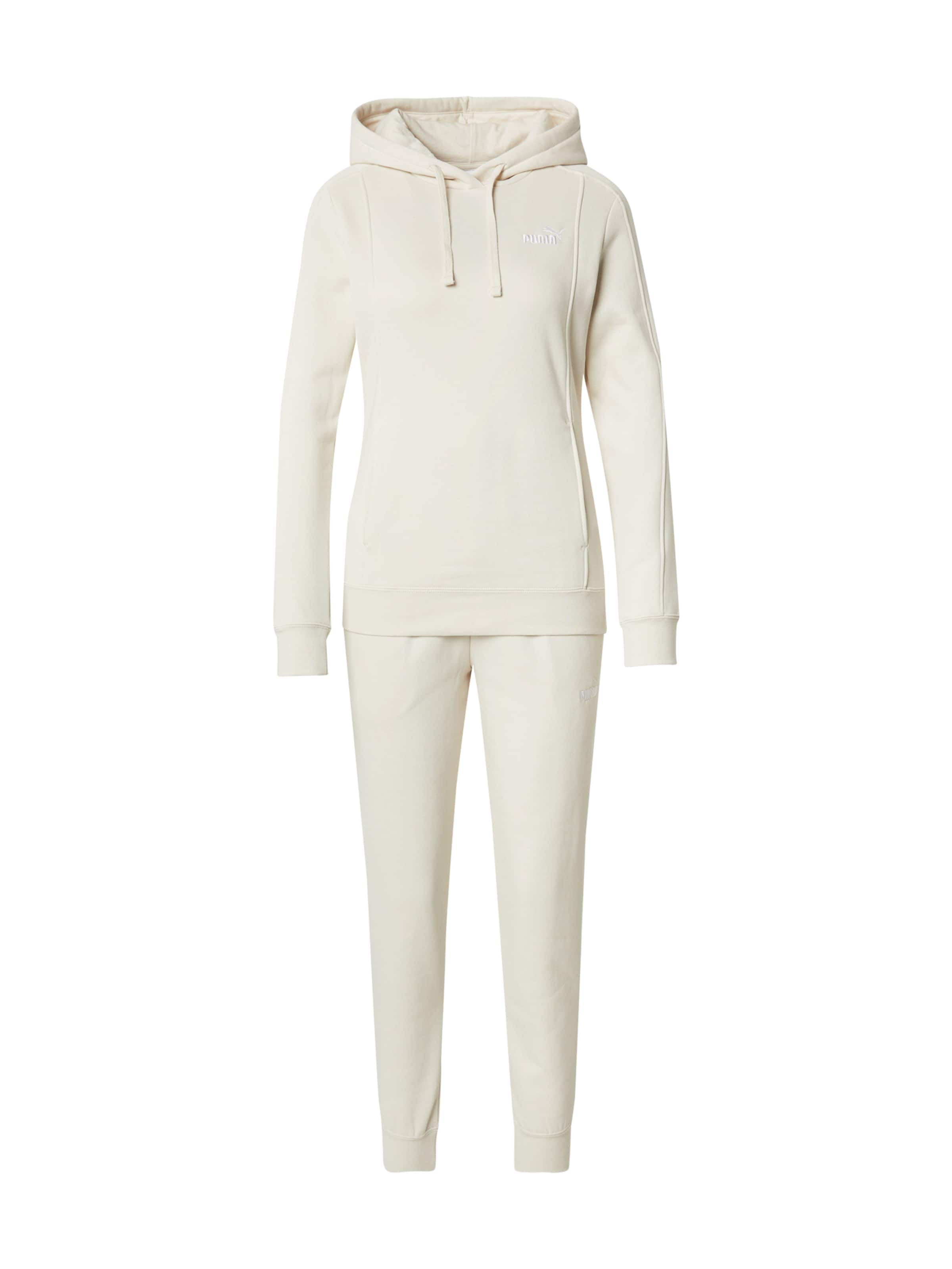 PUMA Trainingsanzug in Weiß: Vorderseite