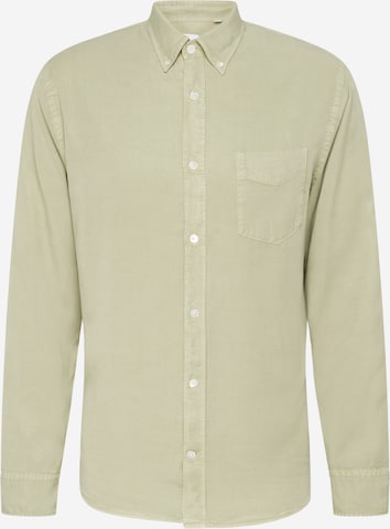 NN07 Regular fit Overhemd 'Levon' in Groen: voorkant