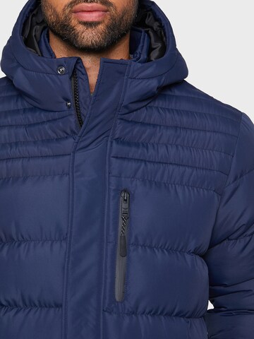 Threadbare Winter jacket 'Pike' in Blue