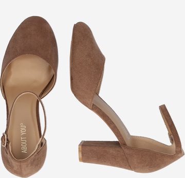 ABOUT YOU - Zapatos con plataforma 'Eva Pump' en marrón
