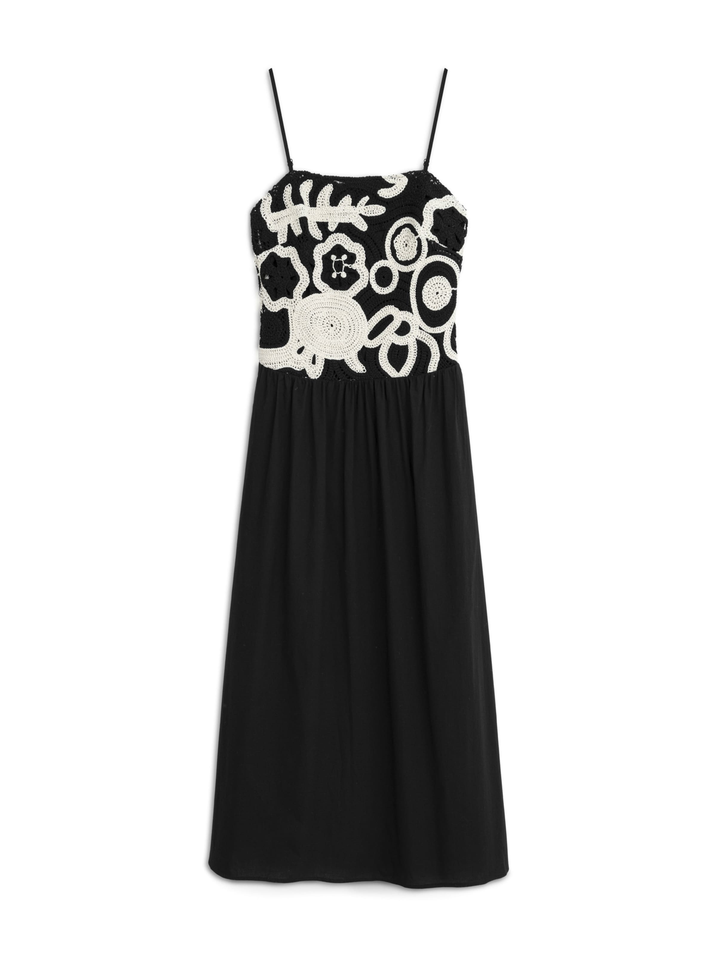 Twist Kleid in Schwarz: Vorderseite