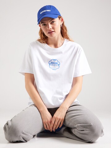 T-shirt Moschino Jeans en blanc : devant