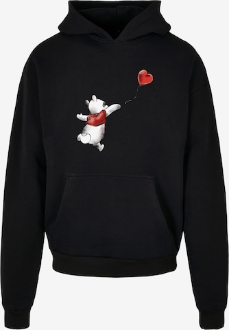 F4NT4STIC Sweatshirt 'Disney Winnie The Pooh Winnie & Balloon' in Black: front