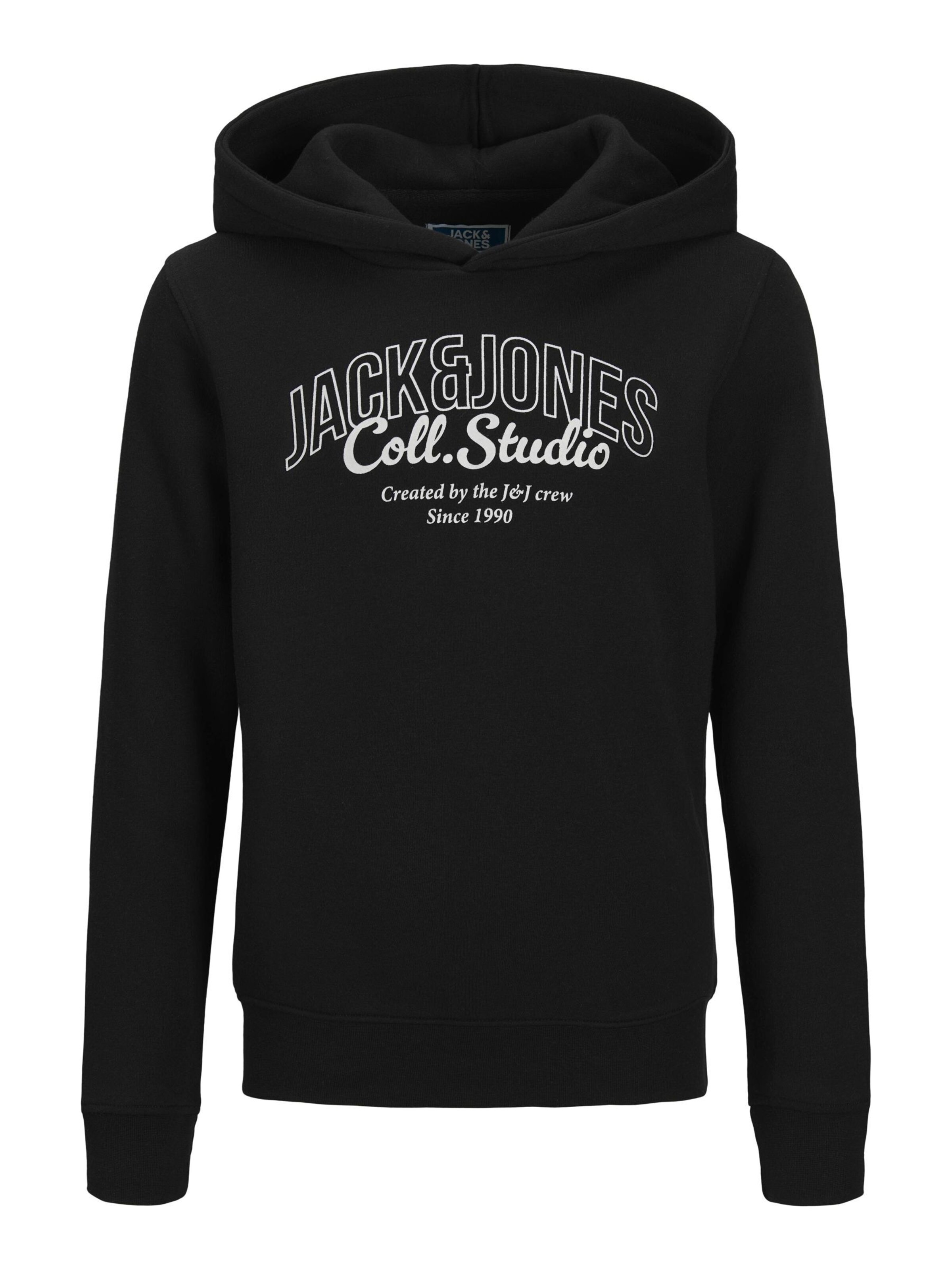 Jack & Jones Junior Sweatshirt 'Makoto' in Black: front