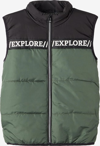 Gilet 'Mylane' NAME IT en vert : devant