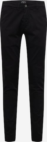 Le Temps Des Cerises Chino Pants 'JAS3' in Black: front