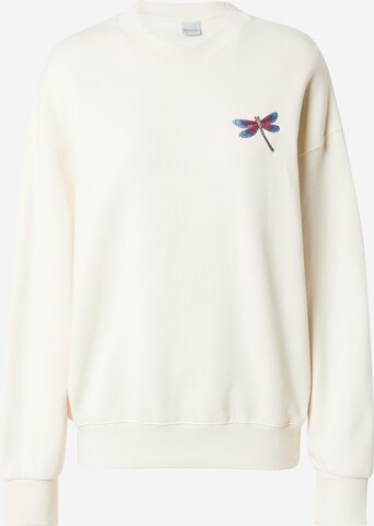 Iriedaily Sweatshirt 'Libelle' in Wit: voorkant