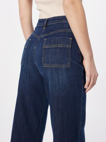 Elisabetta Franchi Wide leg Jeans in Blue