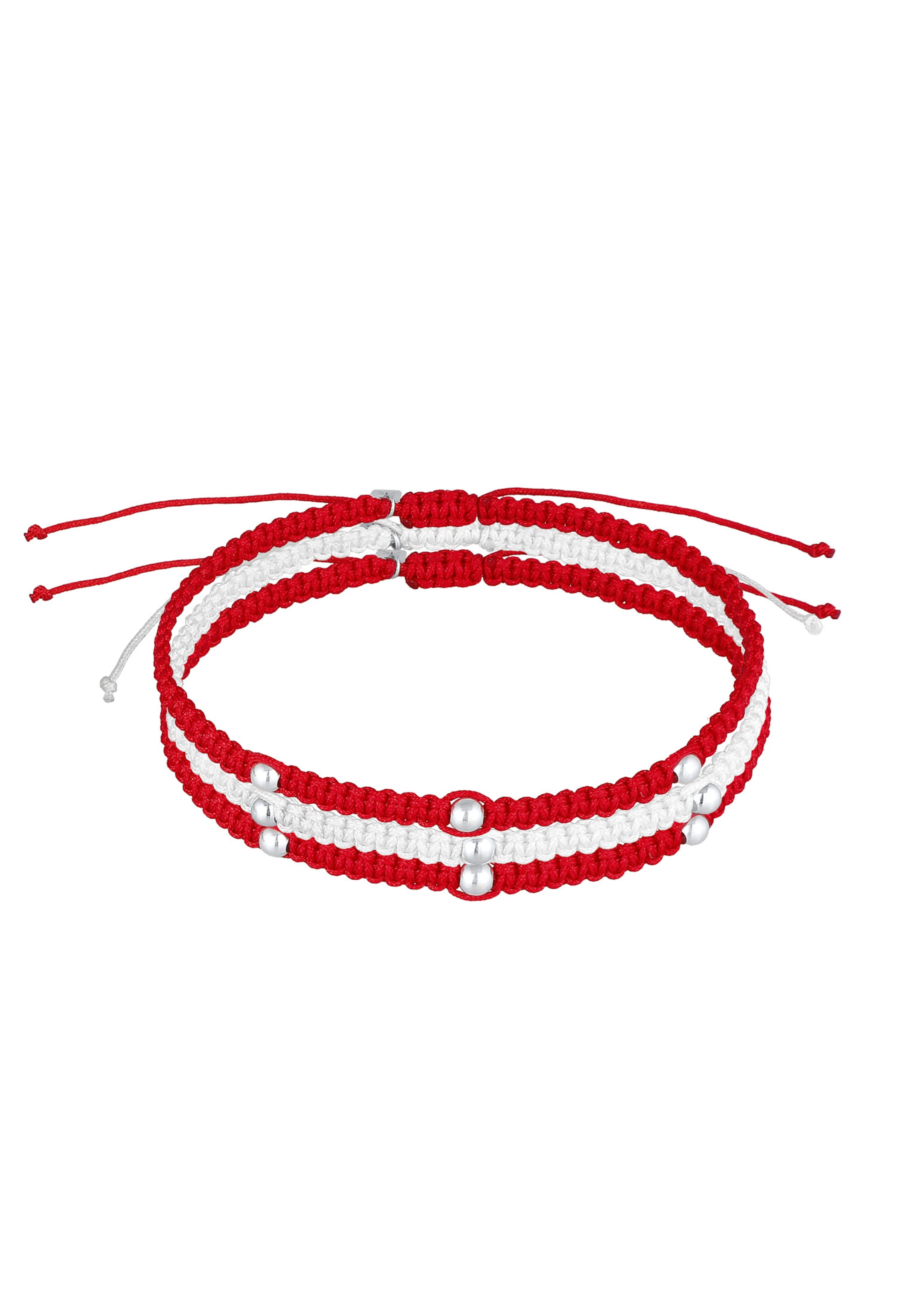 KUZZOI Armband 'Kugel' in Rood: voorkant
