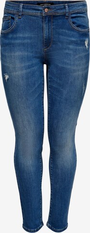 Coupe slim Jean 'Lauw' ONLY Carmakoma en bleu : devant