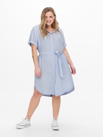 ONLY Carmakoma Shirt Dress 'New Blue' in Blue