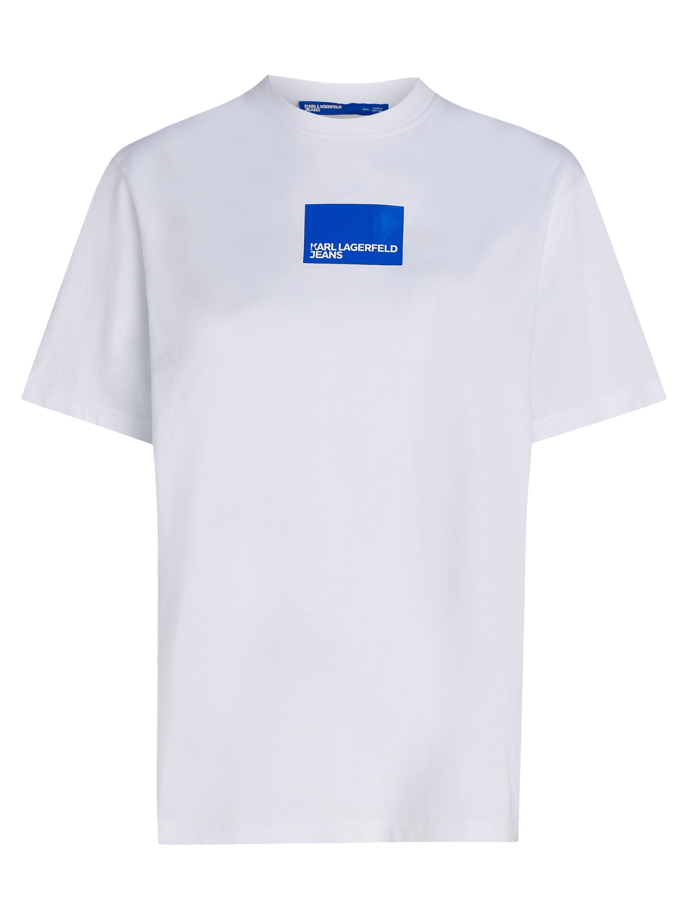 KARL LAGERFELD JEANS Camisa em azul / branco, Vista do artigo