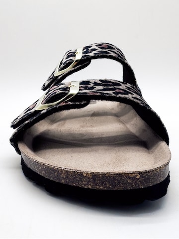 thies Mules 'Rec Velvet Leo Sandal' in Beige