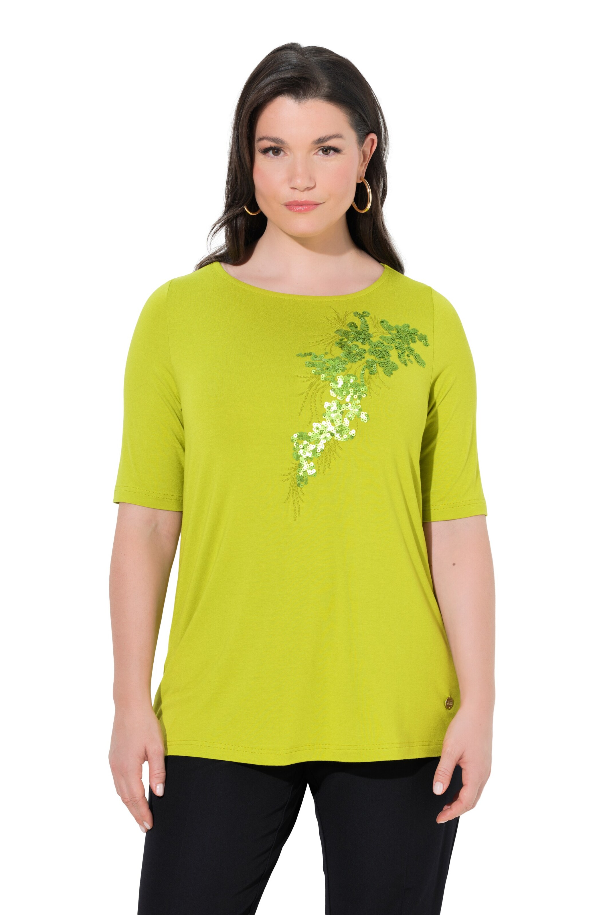 Ulla Popken Shirt in Gelb: Vorderseite