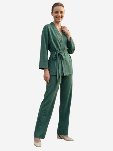 My fashion - Calças de fato em verde: frente